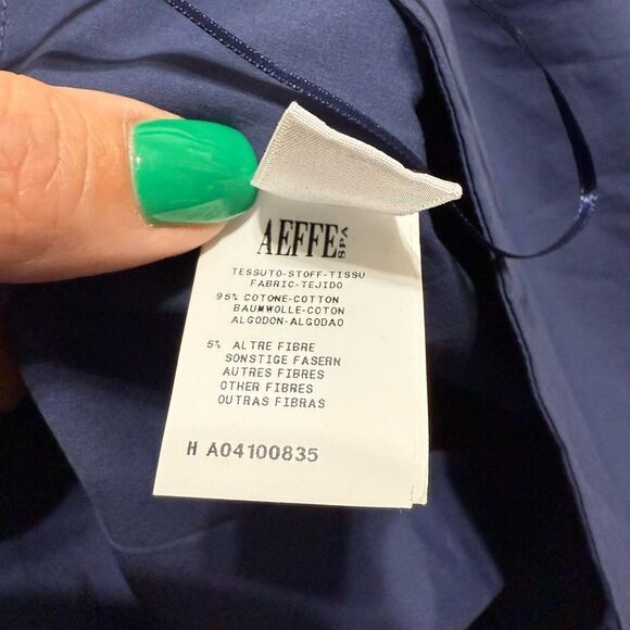 Boutique Moschino blue Ruffled Cotton Sleeveless Peplum Dress 12 - Picture 6 of 14